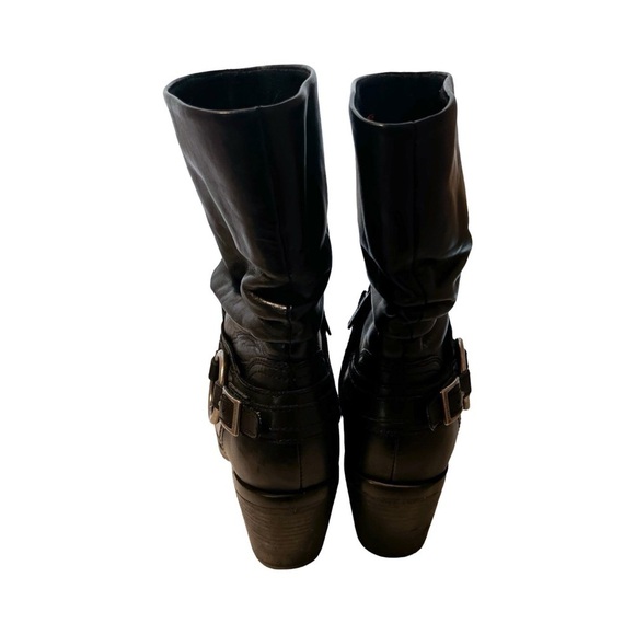 HARLEY DAVIDSON Leather Riding Solstice Boots Black Sz 6 - Picture 3 of 8